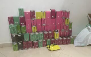 Operação mira contrabando de cigarros eletrônicos. Foto: Receita Federal