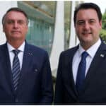 O ex-presidente Jair Bolsonaro (PL) e o governador Ratinho Junior (PSD)